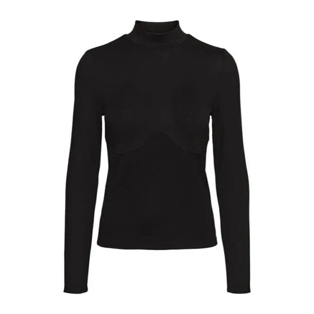 VERO Moda BNWOT Womens Mock Neck Ribbed Sweater "Edna"